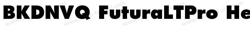 BKDNVQ FuturaLTPro Heavy 常规字体转换